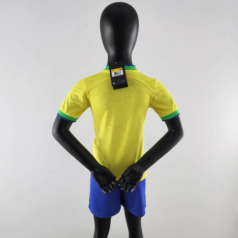 Camisa Seleção do Brasil 22/23 Home - Kit Torcedor Infantil