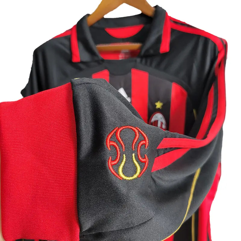 Camisa Milan 2006/07 I Home - Manga Longa Masculina