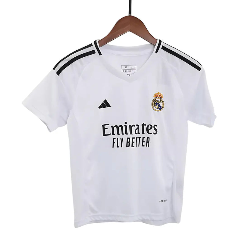 Camisa Real Madrid 2024/25 I Home - Kit Torcedor Infantil