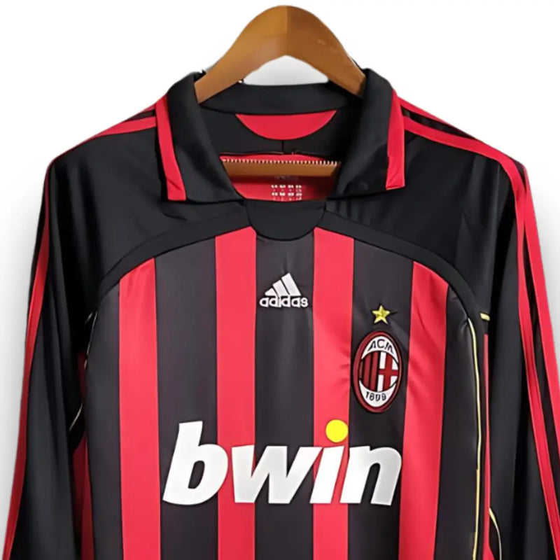 Camisa Milan 2006/07 I Home - Manga Longa Masculina