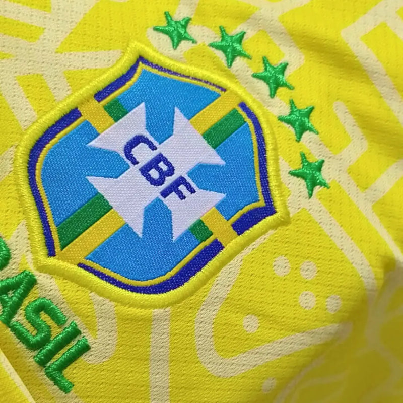 Camisa Seleção Brasil 2024/25 I - Kit Torcedor Infantil