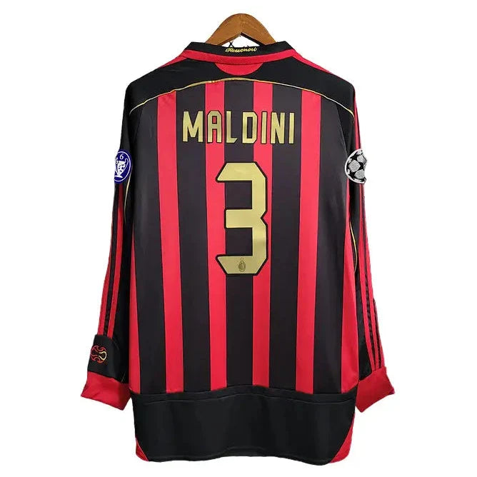 Camisa Milan 2006/07 I Home - Manga Longa Masculina