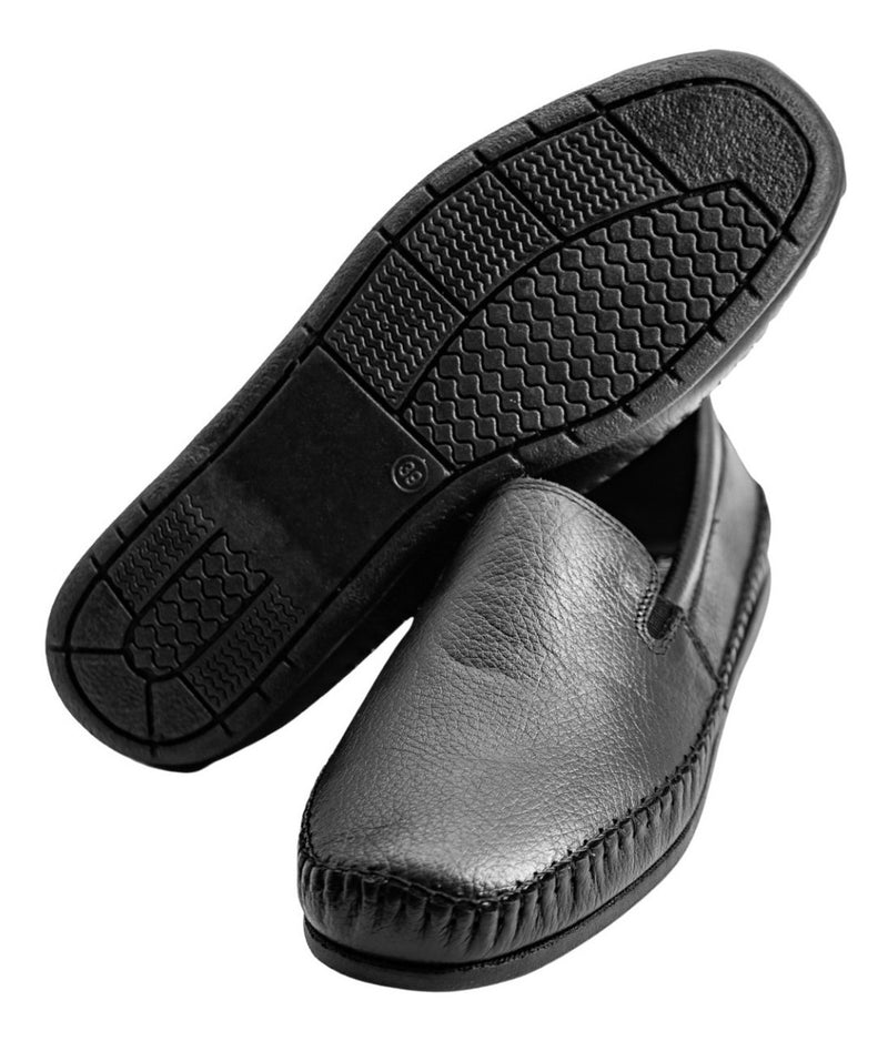 Kit 2 Sapatos Masculinos Sapatilha Mocassim Couro Ortopédico