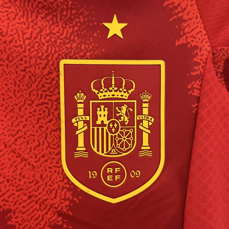 Camisa Seleção Espanha 2024 I Home - Kit Torcedor Infantil