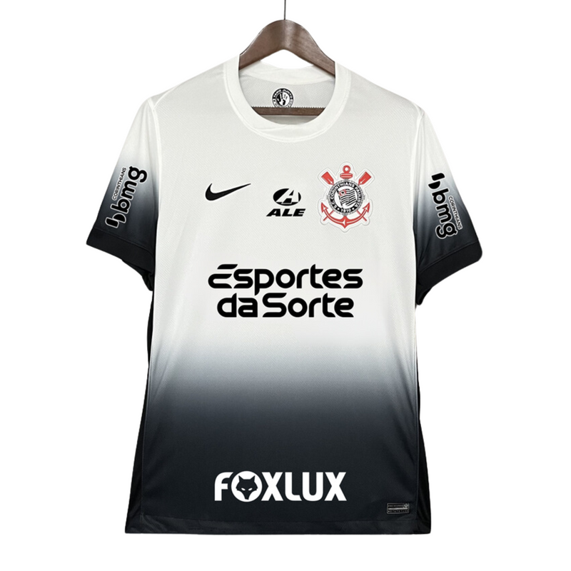 Camisa Corinthians 2024/25 Home - Com Patrocínio - Masculina