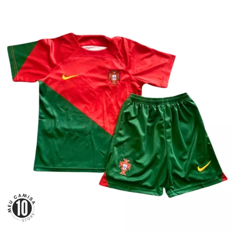 Camisa Seleção Portugal 2022 Home - Kit Torcedor Infantil